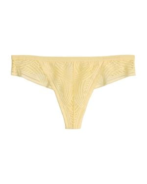 Marc O' Polo Marc O'Polo Damen String Timeless Lacestring Slip, Tanga, Mini String - Gelb