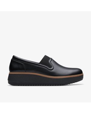 Clarks Zylah Sky Lederschuhe - Schwarz