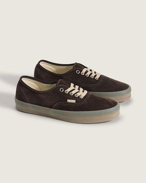 Vans Authentic Crepe Wildleder Herren Braune Sneaker - Schwarz