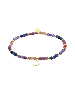Luxenter 925 Sterlingsilber Und Mehrfarbiges Kristallarmband - Blau