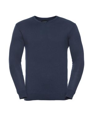 Russell Russell Collection Strickpullover Mit V-Ausschnitt (Dunkles Marineblau)