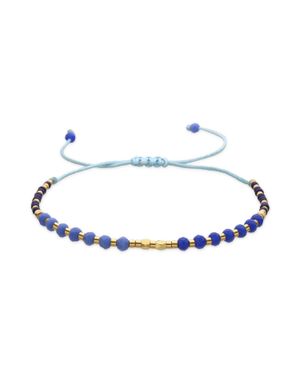 Luxenter Armband Mit Blauem Kristall 18K Goldfarben