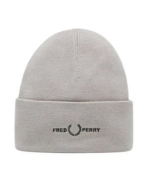 Fred Perry Mütze Für Herren/Damen Logo (Betongrau)