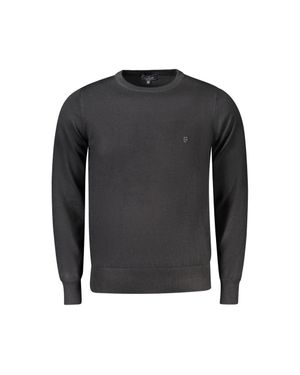 COVERI MOVING Schwarzer Viskose Herrenpullover
