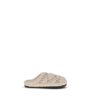 Moon Boot Polyamid Flache Schuhe - Natur