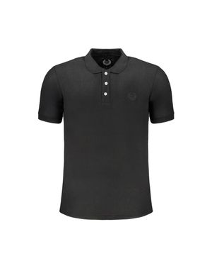 Gianmarco Venturi Schwarzes Baumwolle Herren Poloshirt