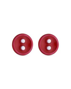 Luxenter 925 Sterling Silber Rhodinierte Ohrringe - Rot