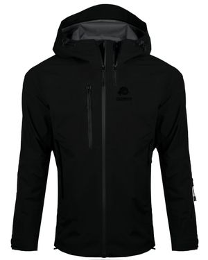 GUGGEN Mountain Damen Wanderjacke 3-Lagen Hardshell - Schwarz