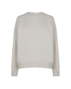Calvin Klein Sweatshirt Für Damen, Regulär, Drop-Ärmel (Birke) - Grau