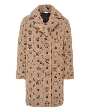 Philipp Plein Mantel Monogram - Braun