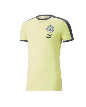PUMA "Ftblheritage T7" T-Shirt Für Herren - Gelb