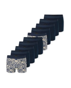 Schiesser Herren Trunk 955Unterhose, Unterwäsche, Boxer Trunk - Blau