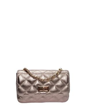 Luisa Vannini Rindsledertasche - Grau