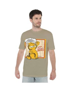 Garfield "Undertall" T-Shirt Für Herren (Safari) - Grau