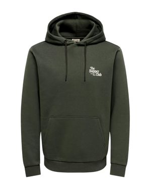 Only & Sons Kapuzenpullover - Grün