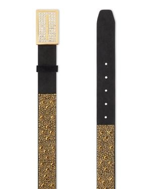 Philipp Plein Leopard Leather Belt - Mehrfarbig