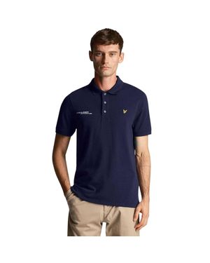Lyle & Scott "Ordinate" Poloshirt Für Herren, Kurzärmlig - Blau