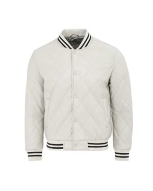 Firetrap Bomberjacke Für Herren, Snap - Grau