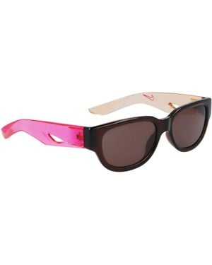 Nike "Ii" Rechteck-Sonnenbrille, Kunststoff (Erdfarbe/Mauve) - Braun