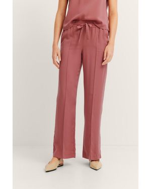 Bugatti Damen Hose Mit Bügelfalte - Rot
