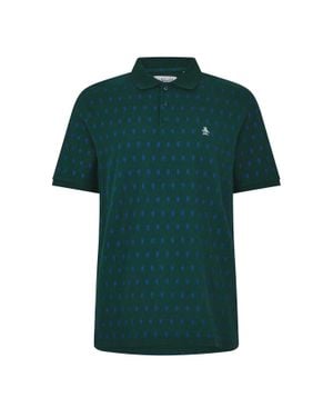 Original Penguin "Minimal" Poloshirt Für Herren, Regulär (Junikäfer Blau) - Grün