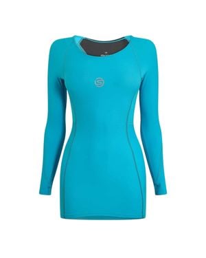 Skins "Series-3" Base Layer Oberteil Für Damen - Blau