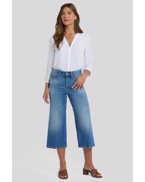 NYDJ Brigitte Weite Capri-Jeans Mit Hoher Taille - Blau