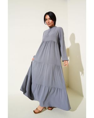 Bigdart Maxikleid Mit Schleifendetail - Grau