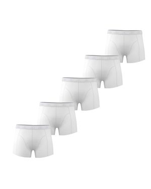 GIORGIO Boxershorts Für Herren, Baumwollmischung (5Er-Pack) - Weiß