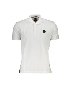 Gianmarco Venturi Bianco Baumwoll Herrenpoloshirt - Weiß