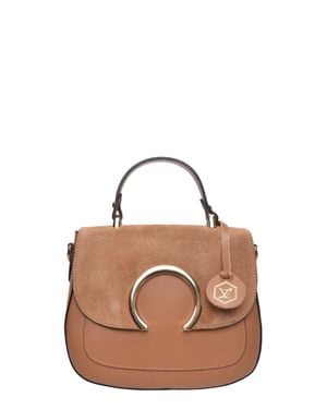Luisa Vannini Rindsledertasche - Braun