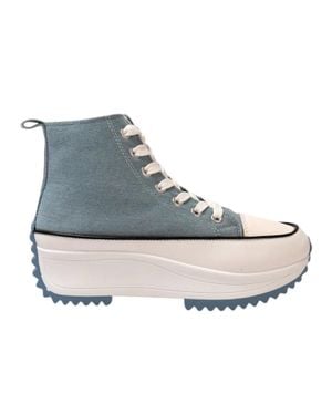 Firetrap High Top Turnschuhe Für Damen, Plattform-Absatz - Blau