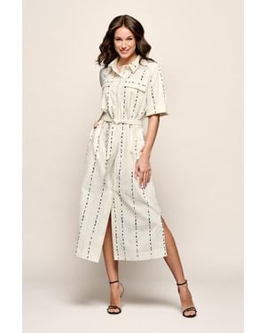 Mart Visser Logan-Kleid Mit Print, Off - Natur
