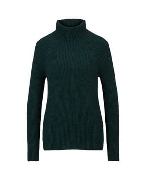 BOSS Pullover Für Damen, Rippenstrick, Regulär, Raglanärmel (Dunkelgrün)