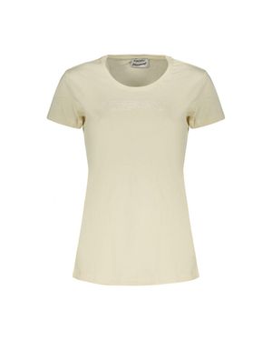 Freddy Baumwoll Damen T-Shirt - Natur