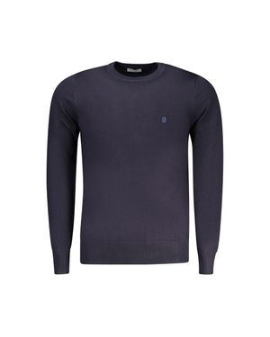 COVERI MOVING Blu Viskose Herren T-Shirt - Blau