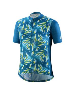 Bicycle Line Trikot Für Damen, Mit Halbem Reißverschluss, Lose Passform - Blau