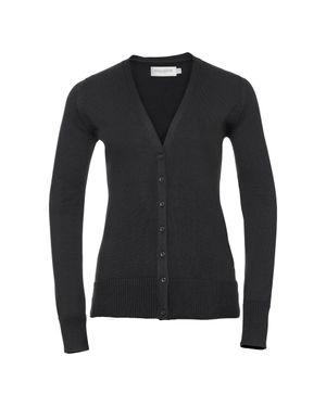 Russell Russell Collection Damen Strickjacke Mit V-Ausschnitt - Schwarz