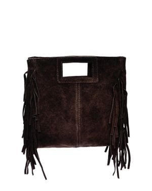 Anna Luchini Rindsledertasche - Schwarz
