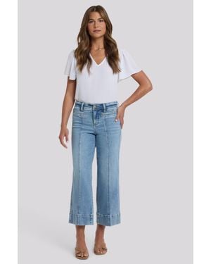 NYDJ Teresa Weite Bein Knöchellange Jeans - Blau