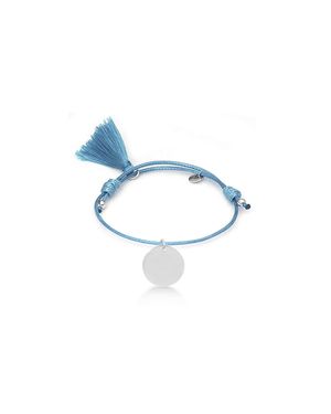 Luxenter 925 Sterling Armband Mit Rhodinierter Blauer Baumwolle