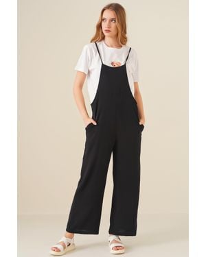 Bigdart Weit Geschnittenes Jumpsuit Mit Quadratischem Kragen - Natur