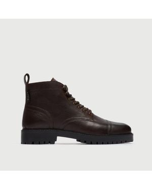 Walk London Sean Toe-Cap Boot - Black