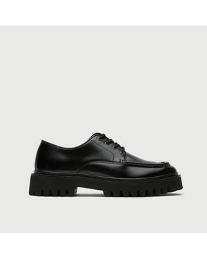 Walk London Hopper Lace Shoe - Black