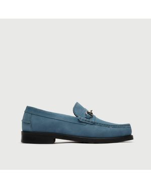 Walk London Dalston Trim Loafer - Blue