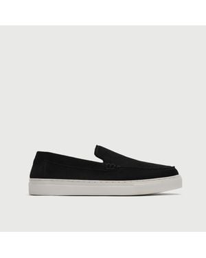 Walk London Sicily Slip On - Black
