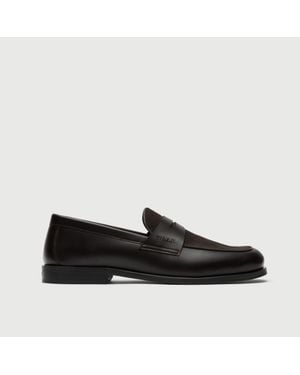 Walk London Grosvenor Saddle Loafer - Black