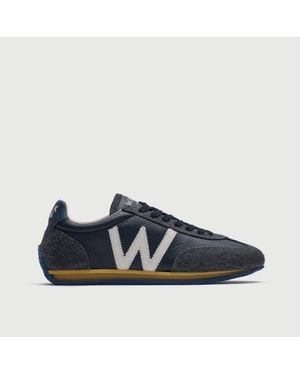 Walk London Retro Runner Trainer - Blue