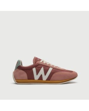Walk London Retro Runner Trainer - Brown