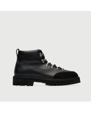 Walk London Charleston Hiking Boot - Black
